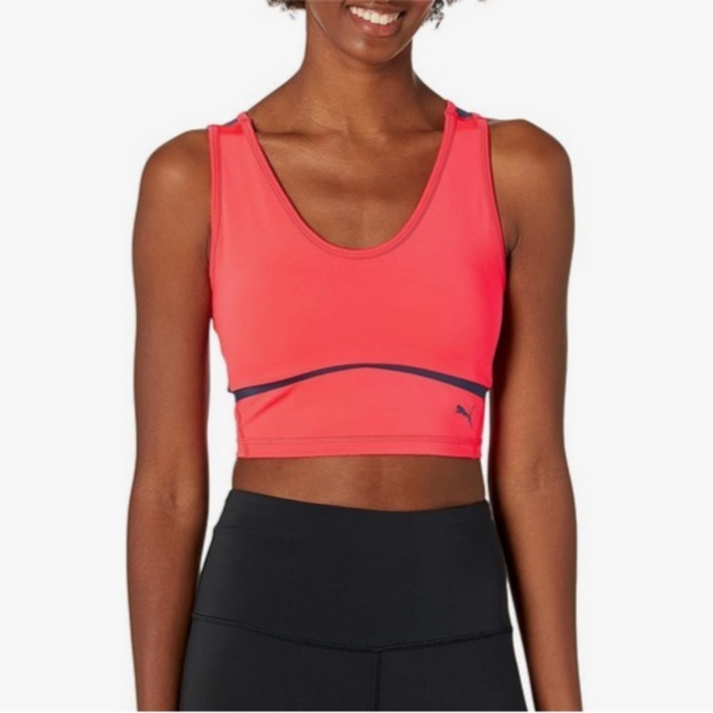 Women's Size L - Puma Train Eversculpt Fitted Tank, SUNBLAZE-Spellbound